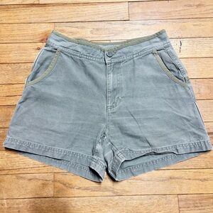 Vintage Patagonia Stand Up Shorts Gorpcore Gray Cargo 100% Cotton Women’s 8